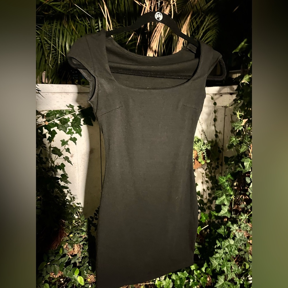 Black mini dress